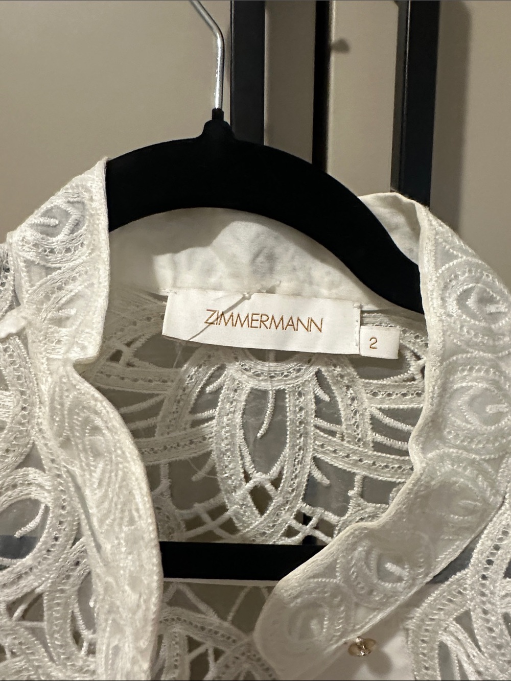 $1950 Zimmermann Wavelength Shirt Dress Size 2 - Picture 5 of 6